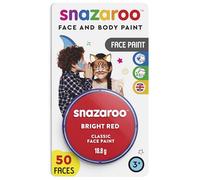 Snazaroo - Pittura Per Viso e Corpo, Trucchi da Viso per Travestimenti, per Bambini e Adulti, BLISTER 18ML, Colore Rosso
