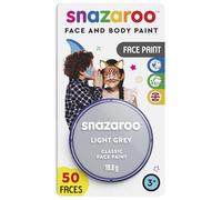 Snazaroo - Pittura Per Viso e Corpo, Trucchi da Viso per Travestimenti, per Bambini e Adulti, BLISTER 18ML, Colore Grigio