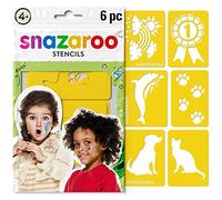 Snazaroo - Set di 6 stencil unisex per la pittura del viso, Mondo animale