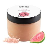 SNB - Scrub per il corpo professionale con sale dell'Himalaya e guava, 300 ml, cura naturale per la pelle liscia, con burro di karitè, scrub di sale idratante per uomo e donna