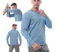 SNBGRYE Abbigliamento Antitaglio di Livello 5, Gilet Anti-Coltello Nascosto, Gilet Anti-Coltello di Protezione di Sicurezza Leggero Tattico Unisex, Leggero E Traspirante,Blue-S