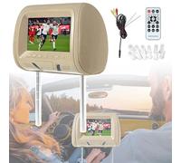 SNBGRYE Display per Poggiatesta per Auto da 7 Pollici, Display per Auto MP5, Schermo HD, Trasmettitore FM, Altoparlante Integrato, Interfaccia USB/SD,MP5