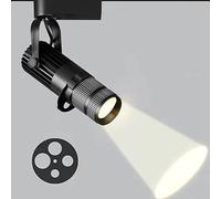 SNBGRYE Faretto A LED, Faretto Professionale per Teatro/Palcoscenico, Regolazione Dell'Apertura A 4 Livelli, Faretto con Zoom A Binario, Bar, Ristorante, Faretto da Parete di Fondo,30W-6000K