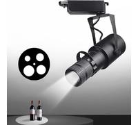 SNBGRYE Faretto A LED, Faretto Professionale per Teatro/Palcoscenico, Regolazione Dell'Apertura A 4 Livelli, Faretto con Zoom A Binario, Bar, Ristorante, Faretto da Parete di Fondo,25W-3000K