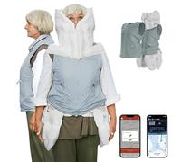 SNBGRYE Giubbotto Anticaduta con Airbag per Anziani, Attivazione Airbag in 0,08 Secondi, con Monitoraggio Remoto di Allarme/Posizionamento/Aiuto,Womenblue-L