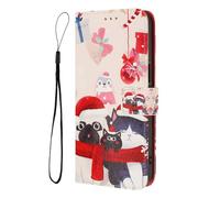 SNCLET Cover per Samsung Galaxy A42 5G Cover a Libro Christmas Style Bella Natale Custodia PU Pelle Portafoglio Case Slot per Schede Magnetica Custodia per Samsung A42 5G,Cagnolino di Natale