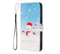 SNCLET Cover per Samsung Galaxy A42 5G Wallet Case Christmas Style Bella Natale Custodia PU Pelle Portafoglio Slot per Schede Telefono Magnetica Custodia per Samsung A42 5G,Fiocco di Neve