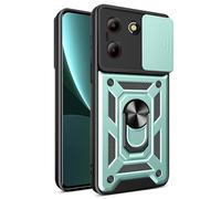 SNCLET Cover per ZTE Blade A54 Custodia,Grado Militare Premium Custodia con Protezione Fotocamera con 360°Anello Supporto Protettivo PC e TPU Antiurto AntiGraffio Case per ZTE Blade A54,Verde