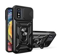 SNCLET Cover per ZTE Blade L9,Armor Custodia con Protezione Fotocamera con 360°Anello Supporto Protettivo Hard PC Cover e Antiurto TPU Bumper Case AntiGraffio Custodia per ZTE Blade L9,Nero