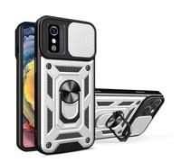 SNCLET Cover per ZTE Blade L9 Bumper Custodia con Protezione Fotocamera con 360°Anello Supporto Protettivo PC Rigido e TPU Bumper Antiurto AntiGraffio Case per ZTE Blade L9,D'argento