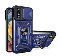 SNCLET Cover per ZTE Blade L9 Phone Case,Armor Custodia con Protezione Fotocamera Antiurto AntiGraffio Protettivo con 360°Anello Supporto Rugged PC e TPU Bumper Case per ZTE Blade L9,Blu