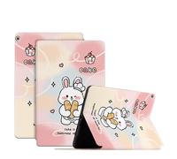 SNCLET Custodia per Huawei MediaPad M3 Lite 10 Custodia a Libro Protettiva Tablet Custodia Pelle PU Ultra Sottile con Supporto Auto Sleep/Wake Up Cover per Huawei MediaPad M3 Lite10.1",Coniglio Felice