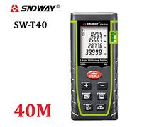 Sndway® - Distanziometro laser dotato di righello a infrarossi, telemetro laser, livella a bolla, adatto per misurare aree e volumi; distanza coperta 40/60/80/100 metri