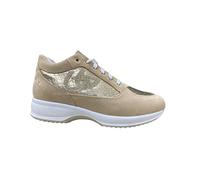 Sneackers Donna Byblos 682004 in Camoscio Beige Una Calzatura Adatta per Tutte Le Occasioni. Primavera-Estate 2022 EU 39