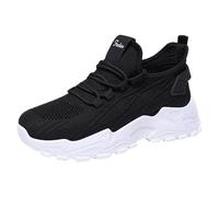 Sneackers Donna Sneakers Estive Donna Eleganti Ortopediche Scarpe Ginnastica Respirabile Leggere Arco Pianta Larga Sportive Sneaker Casual Antiscivolo Scarpes da Scarpette da Scoglio Nero 36