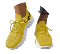 Sneaker 2026 per il tempo libero con design a punta, per comfort e stile. Perfetto per la primavera e l'estate, ideale da abbinare con i jeans., giallo., 41 EU