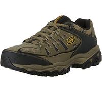 Sneaker Allacciata in Memory Foam Afterburn da Uomo, ciottolo/Nero/ciottolo, 16 4E US