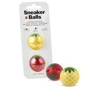 Sneaker Balls Deodorante & Sfere Rinfrescanti, Elimina Odori da Scarpe/Borse Sportive/Armadietti, Diametro 3,8 cm, Rotazione Veloce, 90 Giorni di Freschezza - Ananas/Fragola