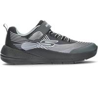 Skechers Microspec Advance, Scarpe per bambini, Nero argento, 32 EU