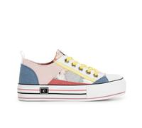 SNEAKER bassa CAFèNOIR DONNA TELA MULTI COLORE ROSA JEANS patchwork DM9132 SALDI