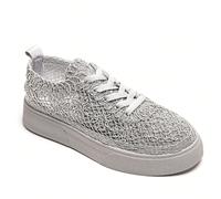 Sneaker bassa stringata con tomaia traforata e suola platform Il s'agit d'une sneaker à profiling bas (low-top) avec ferment à lacets (lace-up).Empeigne ajourée con un motivo aperto (traforato), evoca