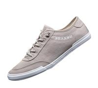 Sneaker basse da uomo, in tela, traspiranti, leggere, a piedi nudi, per camminare, corsa, jogging, fitness, atletiche, scarpe da corsa, per il tempo libero, Z1 Kaki, 38 EU
