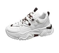 Sneaker Chunky per uomo, suola spessa, scarpe sportive con lacci, camminate, alla moda, per il fitness, comode e casual, scarpe da corsa, traspiranti, per attività all'aria aperta e per tutti i giorni