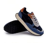 Sneaker con platform da uomo Big Star NN174357 con sistema in memory foam, comodi e moderni, di alta qualità, ammortizzanti, colore nero e blu EUR41,EUR42,EUR43,EUR44,EUR45Blocchi di colore