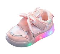 Sneaker da bambina 21, scarpe da ginnastica per bambini, carine per bambini, a forma di coniglio, basse, per il tempo libero, traspiranti, scarpe da ginnastica antiscivolo, Colore: rosa., 28 EU