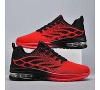 Sneaker da corsa da uomo in maglia intrecciata ultra comode e pronte per l'avventura: cuscino d'aria leggero e ventilato, suola antiscivolo e aderente, design con lacci resistente per attività all'ape