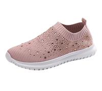 Sneaker da donna, confortevole, piede largo, scarpa comfort ortopedica, rosa, 38 EU