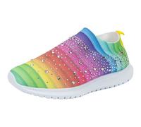 Sneaker da donna, confortevole, piede largo, scarpa comfort ortopedica, rosa caldo, 37 EU