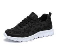 Sneaker da donna in rete, traspiranti, con piedi larghi, scarpe da trekking, scarpe da corsa, scarpe da lavoro, scarpe da donna, Nero , 37.5 EU
