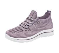 Sneaker da donna, leggere, ortopediche, scarpe da trekking, scarpe da donna, slipon, scarpe da ginnastica, traspiranti, in rete, comode da camminare, da tennis, da corsa, per il fitness, Lilla, 40