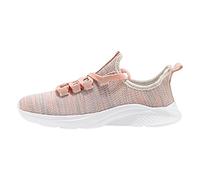 Sneaker da donna, ortopediche, ergonomiche, per alleviare il dolore, scarpe da corsa, in rete, traspiranti, suola morbida, con lacci, non slip, Colore: rosa., 36 EU