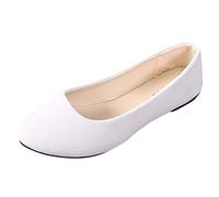 Sneaker da donna per danza, ballerine da donna, in pelle scamosciata, tinta unita, per feste, eleganti da sposa, per matrimonio, da sera, con suola piatta, per il tempo libero, scarpe estive leggere