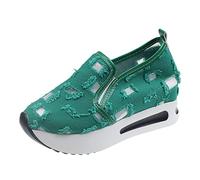 Sneaker da donna per il tempo libero, slip on slipper, sottili, traspiranti, spesse, per la formazione del suolo, comode, per attività all'aperto, viaggi, sport, tempo libero, scarpe da ginnastica da