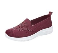 Sneaker da donna per le stagioni, punta rotonda, apertura profonda, scarpe con lacci, sneakers casual, scarpe a rete traspiranti, scarpe basse per fitness, trekking, jogging, running, walking, Lilla