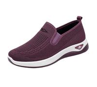 Sneaker da donna, scarpe da corsa, scarpe da ginnastica, scarpe di sicurezza, scarpe estive, ortopediche, con plantare morbido, per camminare, traspiranti, per il tempo libero, per lo sport, Lilla, 36