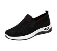 Sneaker da donna, scarpe da corsa, scarpe da ginnastica, scarpe di sicurezza, scarpe estive, ortopediche, con plantare morbido, per camminare, traspiranti, per il tempo libero, per lo sport, Nero