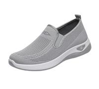 Sneaker da donna, scarpe da corsa, scarpe da ginnastica, scarpe di sicurezza, scarpe estive, ortopediche, con plantare morbido, per camminare, traspiranti, per il tempo libero, per lo sport, grigio