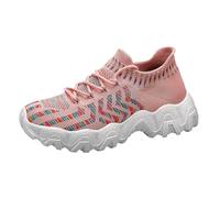 Sneaker da donna, scarpe da corsa, scarpe da ginnastica, taglia 36, 46, uguali cuciture in rete, colore suola spessa, rialzo, padre, fitness, jogging, sneakers per uomini e donne, sneakers beige da
