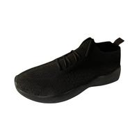 Sneaker da donna, scarpe da corsa, scarpe da ginnastica, traspiranti, con supporto Arch, casual, leggere, comode, in rete, per attività all'aperto, tennis, sport da trekking, Nero , 36 EU