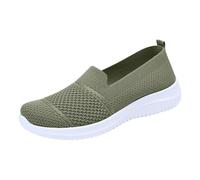 Sneaker da donna, scarpe da corsa, slipon, per il tempo libero, scarpe ortopediche, da donna, leggere, larghe, traspiranti, per il tempo libero, comode per l'estate, da ginnastica da donna, verde, 39
