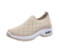 Sneaker da donna, scarpe da ginnastica, scarpe sportive ortopediche, da donna, leggere, larghe, traspiranti, per il tempo libero, comode, per l'estate, scarpe da ginnastica grigie da donna, beige., 39