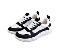 Sneaker da donna sportive, in pelle, bianche, eleganti | Scarpe da corsa con suola piatta e morbida, con fiocco, delicate sulla pelle, per il tempo libero, scarpe da lavoro