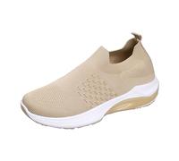 Sneaker da passeggio da donna confortevole - Scarpa comfort ortopedica, cachi., 41 EU