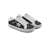 Sneaker da Stella della Moda da Donna Glitter Scintillanti Scintillanti Scintillanti Luccicanti sequestri Bling sequestrate Tela Bassa Pizzo Top -up Comodo ammortizzato