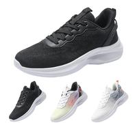Sneaker da uomo alla moda, con plateau e plateau, leggere, per il tempo libero, altezza invisibile, scarpe sportive, ammortizzate, per il fitness, in rete, per il lavoro, traspiranti, casual, Nero