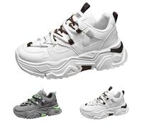 Sneaker da uomo con lacci, Chunky, suola spessa, scarpe sportive, camminate, alla moda, fitness, scarpe da ginnastica, comode, casual, scarpe da corsa, traspiranti, per tutti i giorni e le attività